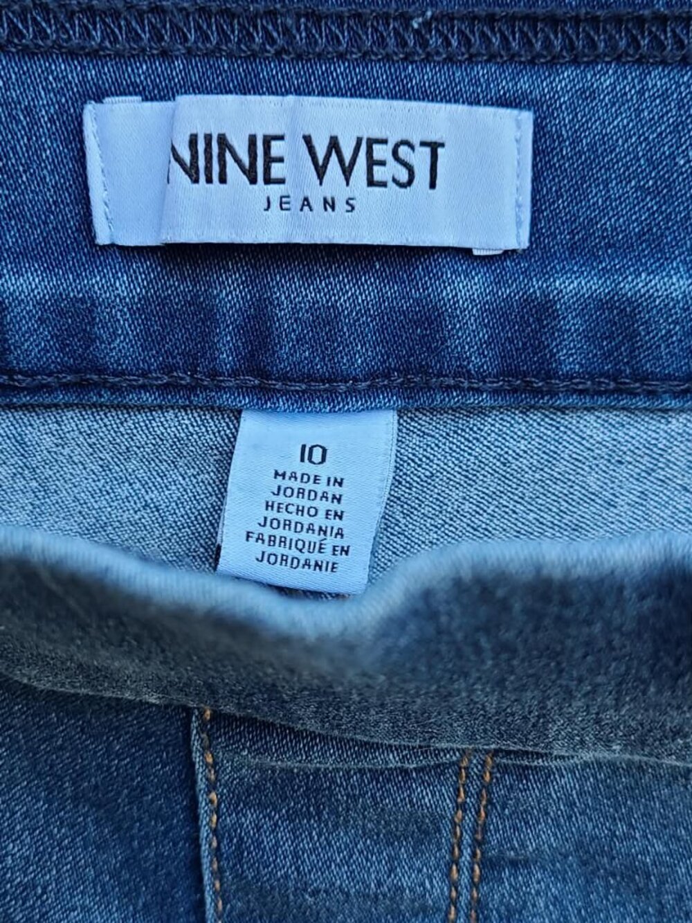 Nine West No Zip Stretchy Heidi Pull On Skinny Jeans size 10 - Picture 2 of 8